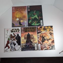 Star Wars 2015 Marvel Comic Lot Issues #1 2 3 4 6   High Grade  Party Variant  