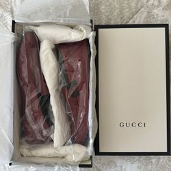Gucci Driver Red Leather Loafers  US Size 12