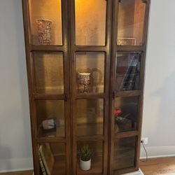 Elegant Lighted Display Cabinet 