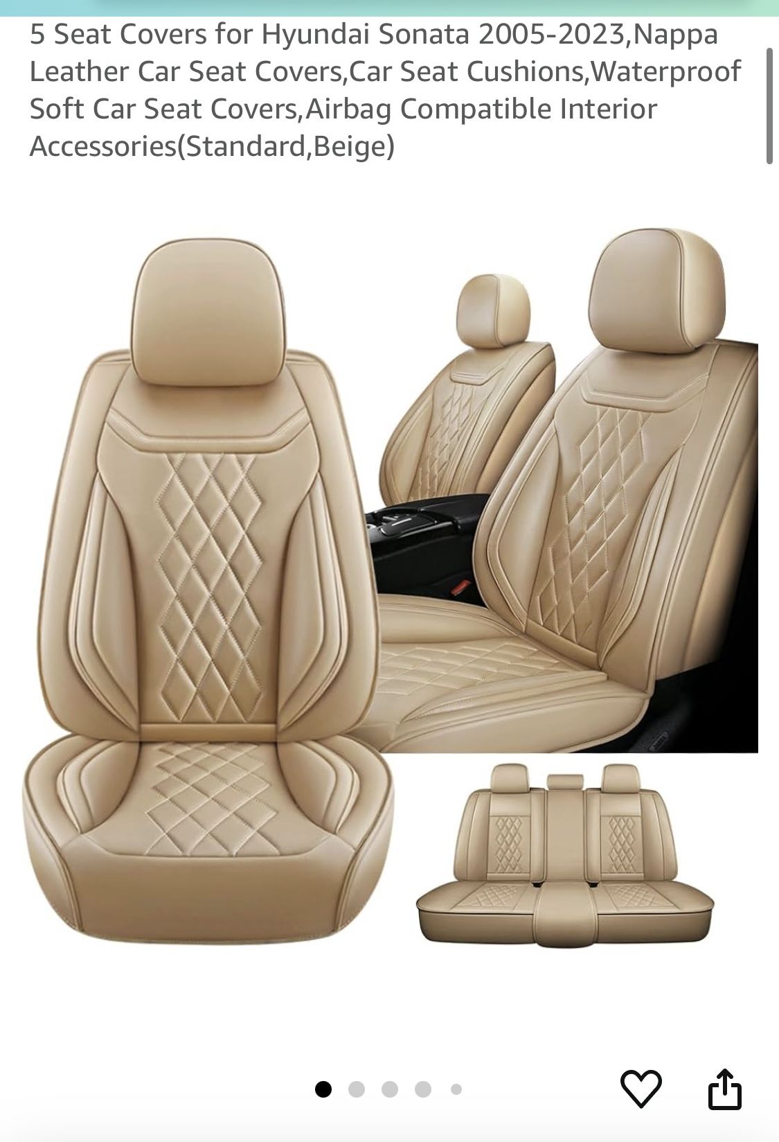 Hyundai Sonata 5 Seats Cover Models 2005-2023