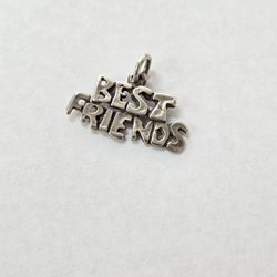 Silver "Best Friends" Charm