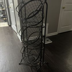 Three Standing Basket Stand
