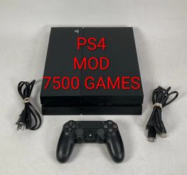 Playstation 4 MOD with 7500 Games installed