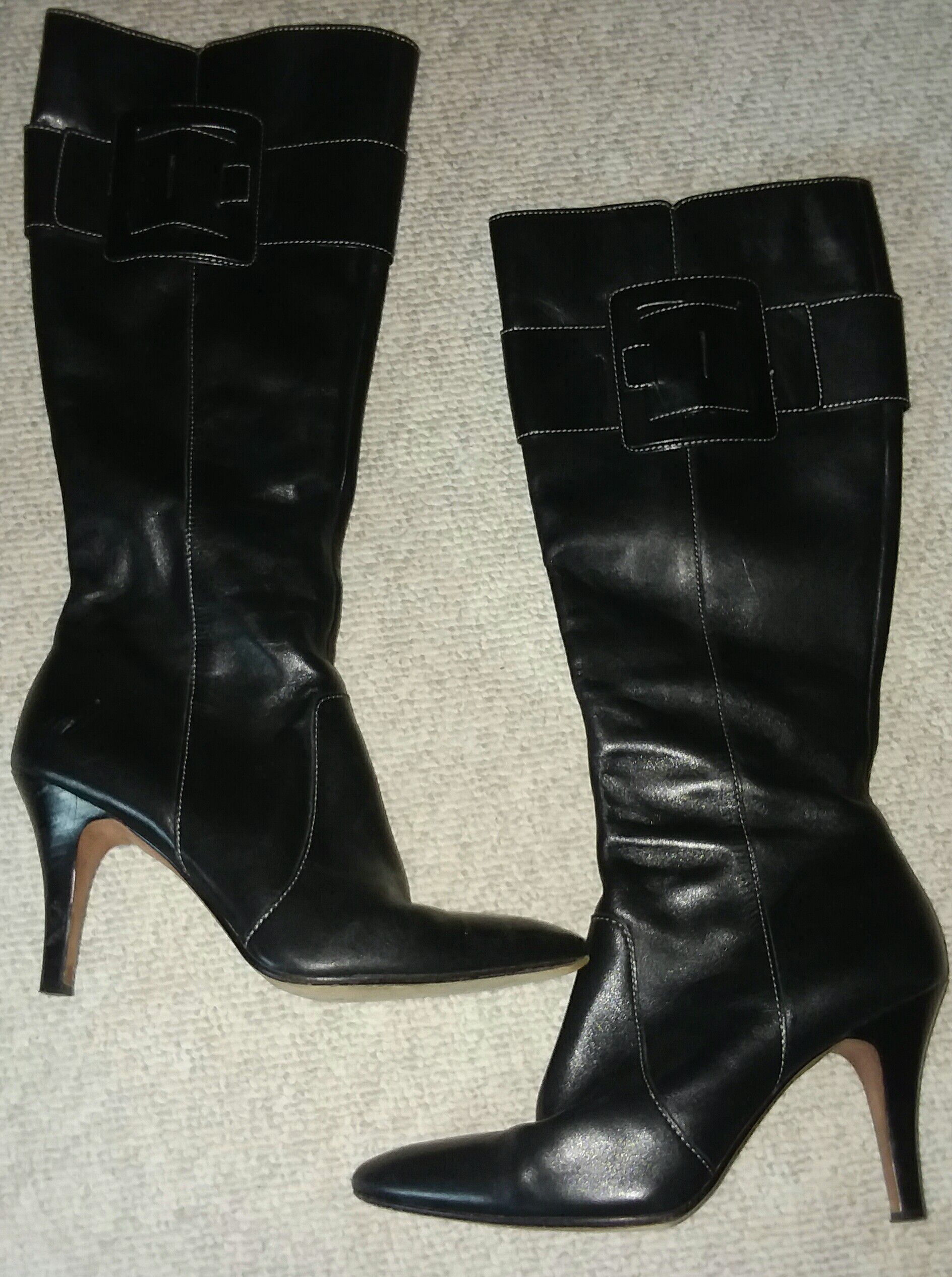 Tall black boots