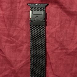 Apple Watch Ultra Black Titanium Milanese Loop Band Size Medium