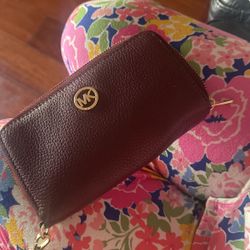 Burgundy Michael Kors Wallet