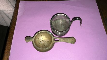 Antique tea strainers