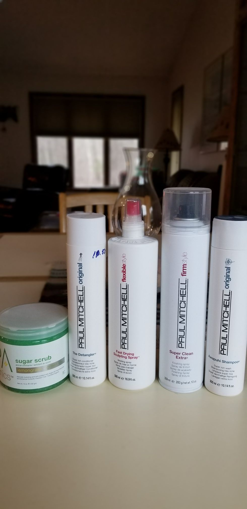 ALL NEW PAUL MITCHELL HAIR PRODUCTS AND SPA ORGANICS SUGAR SCRUB. PICK UP MIDDLEBORO ONLY