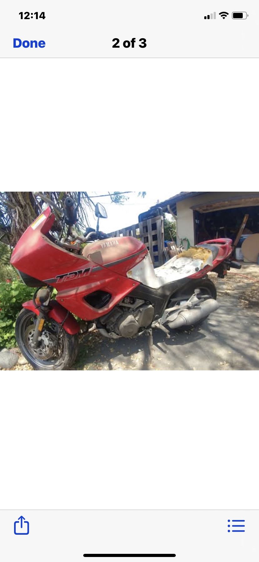 1992 Motorcycle Yamaha