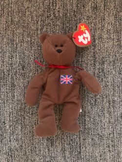 BRITANNIA the Bear ERRORS McDonald’s Retired TY Teenie Original Beanie Baby RARE