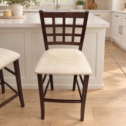 Italian Made High Barstools (Pair)-Delivery Available