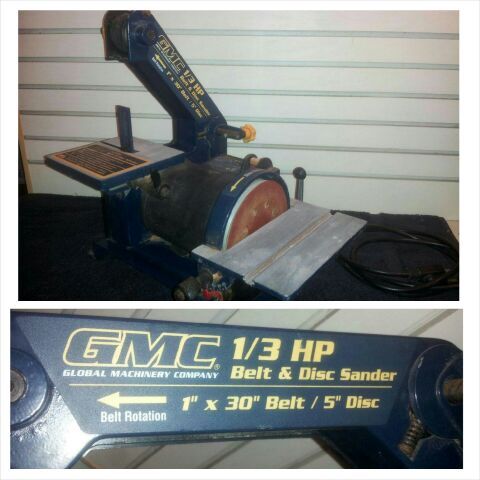 GMC 1/3 HP Belt & Disc Sander