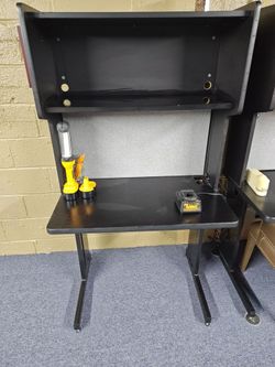 Metal desk work stations or carrels