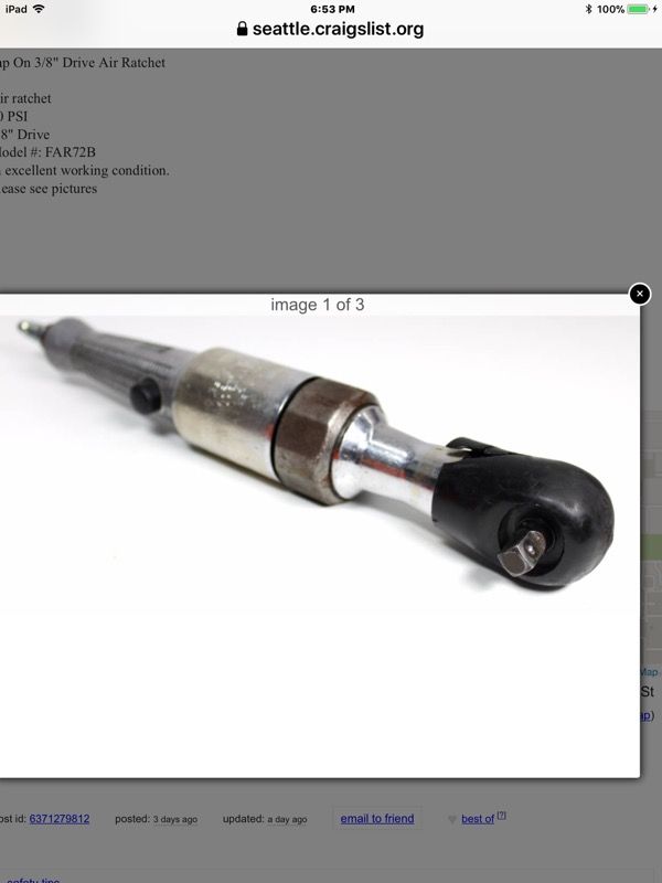 Need 3/8 drive head kit? Snap on air rachet