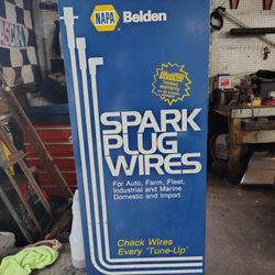 NAPA Belden Spark Plug Wires Cabinet
