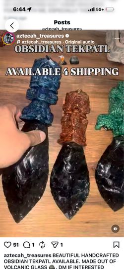 Obsidian daggers