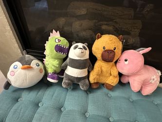 Group Of Stuffed Animals