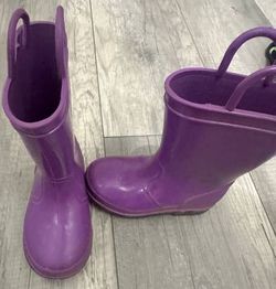 Purple Kids Rain Boots