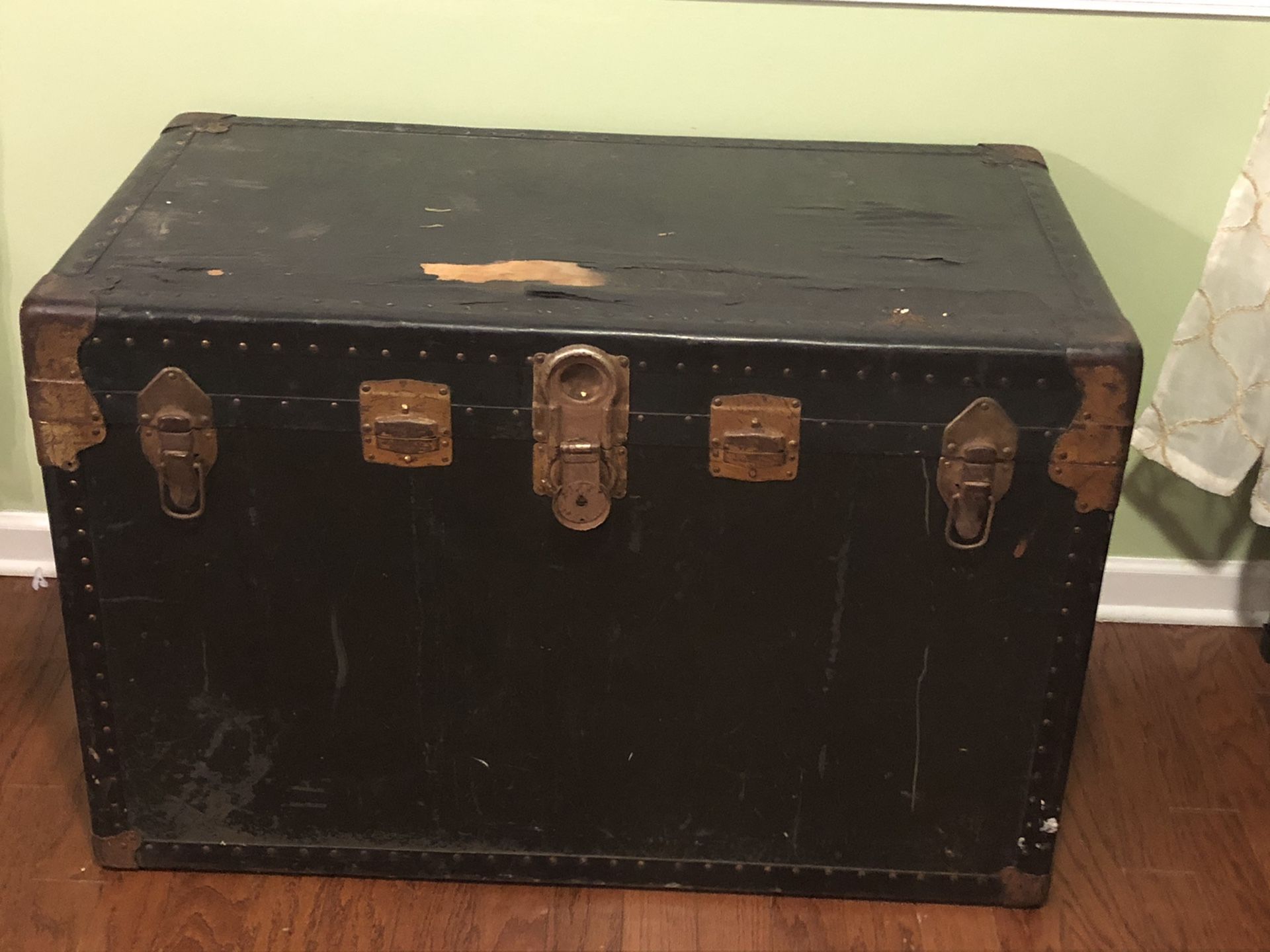Antique chest with deep inside storage