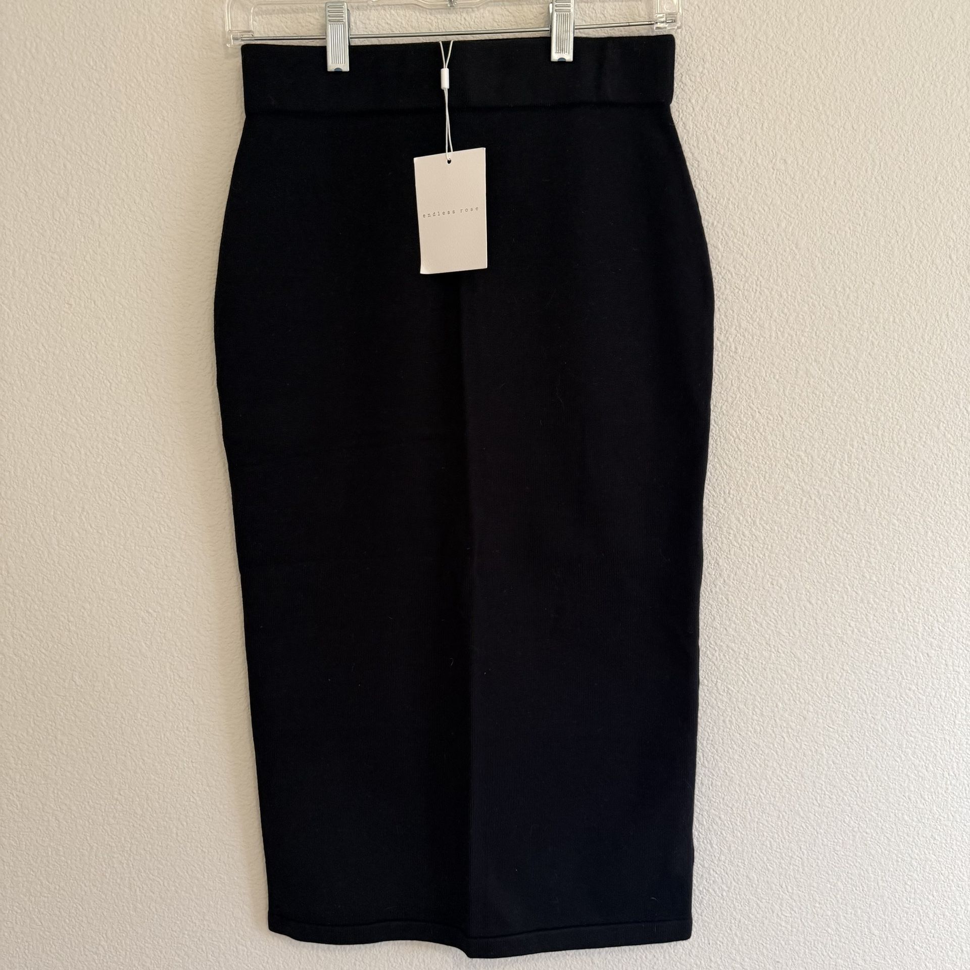 Endless Rose Black Pencil Skirt
