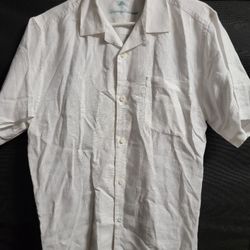Men's Tommy Bahamas/Paradise Breezer Linen Short-Sleeve Shirt Size M