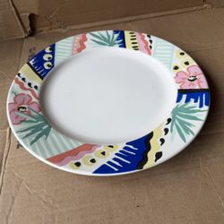 Decorative Oval Serving Platter – Colorful Floral Design