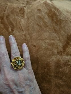 Gold cocktail ring