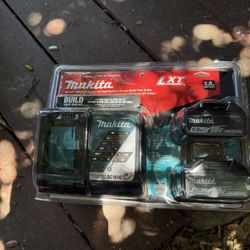 Makita Pair Of 5.0 Battery Pack