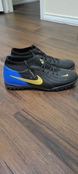 Nike Black and Blue Turf Soccer Cleats size 8