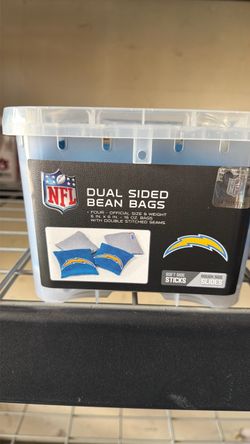 Los Angeles Chargers Dual-Sided Cornhole Bean Bags (4-Pack) – New