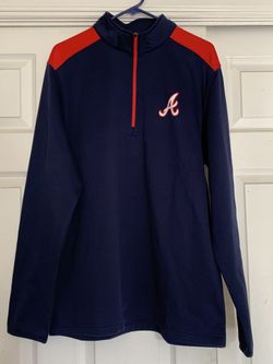Atlanta Braves Half Zip Pullover Large “New”