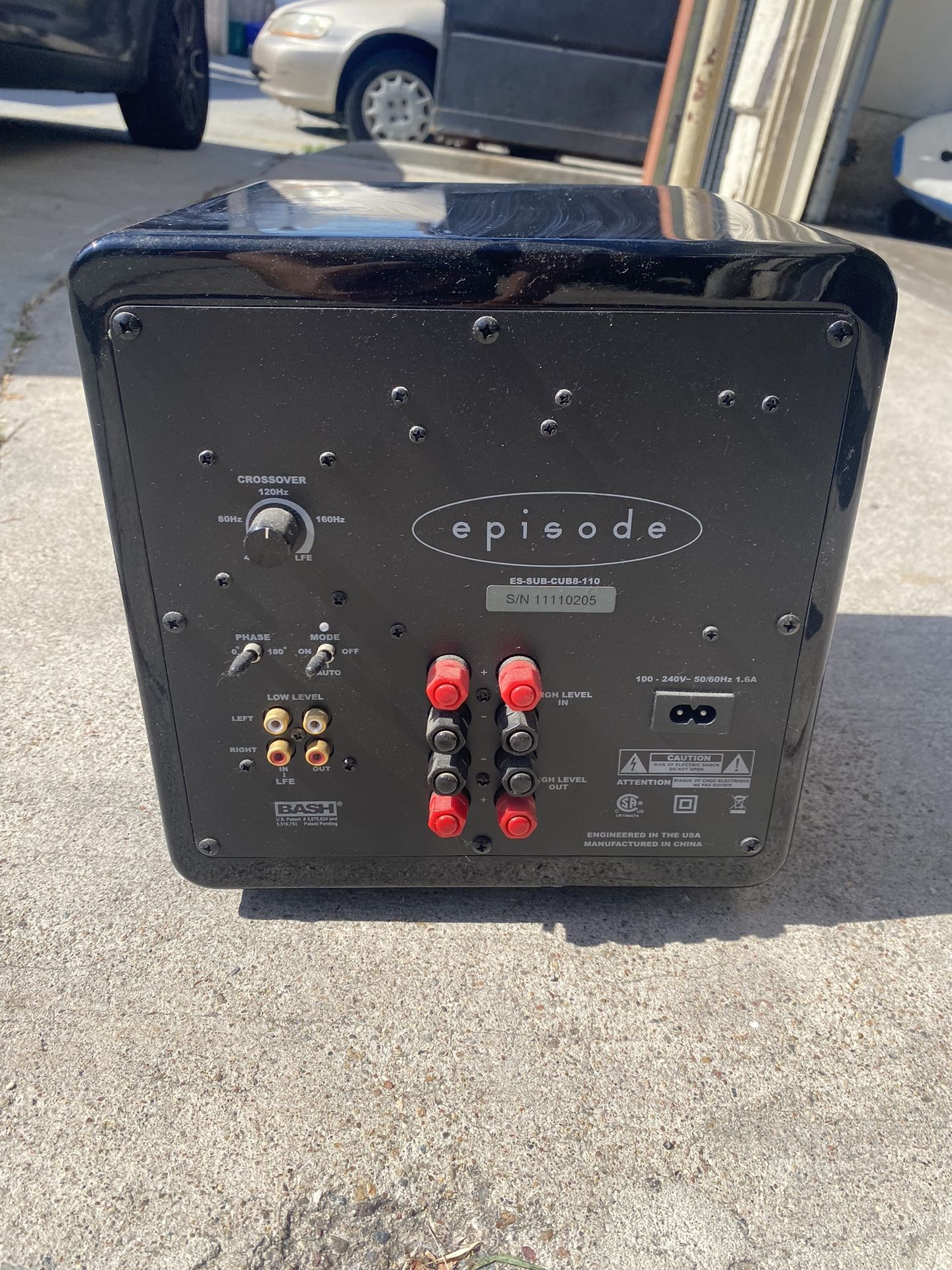 Episode ES-SUB-CUB8-110 8" Subwoofer Speaker