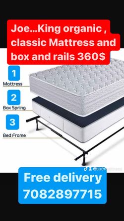 Huge sale for Mattress And Box Twin size #mattress and box 150.$ full 190$ Queen 200$ king 290$. free delivery free set up 708….289…7715… cash or Zell