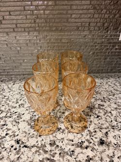 6 piece glass cups
