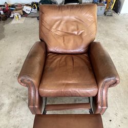 Pottery Barn Leather Recliner