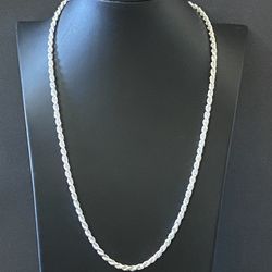 Brand New Sterling Silver Rope Chain 