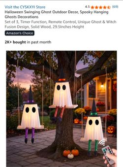Halloween decoration gost swing
