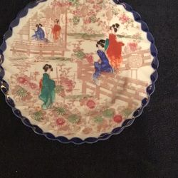 Vintage Japanese Hand painted Plate