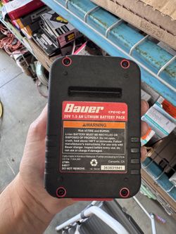 Bauer 1701C-B 20V 1.5Ah Lithium-Ion Battery — Used