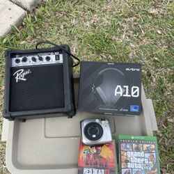 Guitar Amp Headset And Games