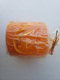 Jack-o-lantern candle