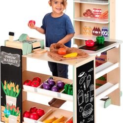 Wooden Supermarket Kids Toy Set