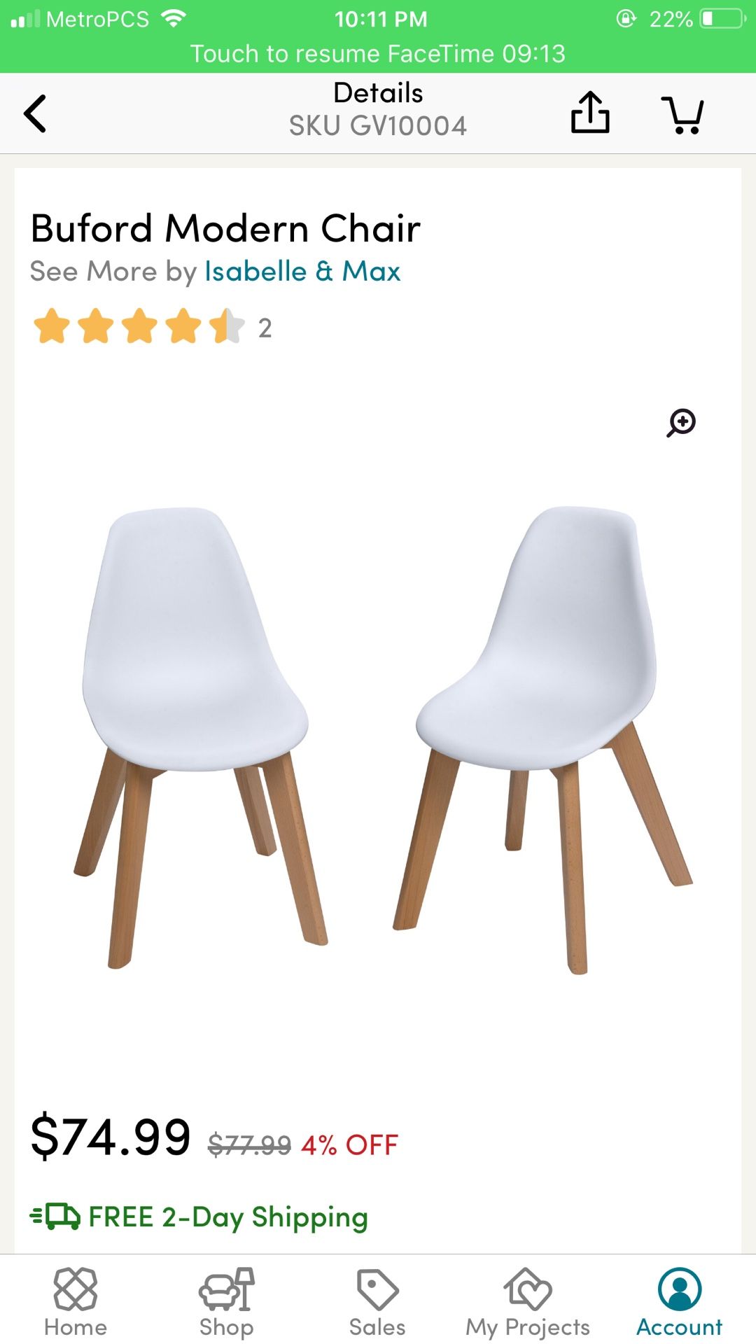 Kid modern chairs