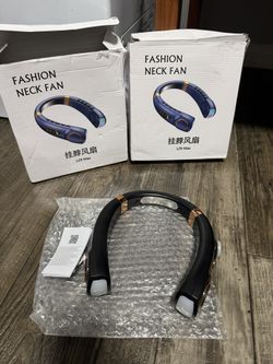 Jkuoo Neck Led Rechargeable Fan