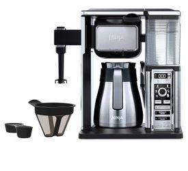 Ninja Coffee Bar Auto-iQ Programmable Coffee Maker with 6 Brew Sizes, 4 Brew Options, Milk Frother, Removable Water Reservoir, Stainless Carafe (CF097