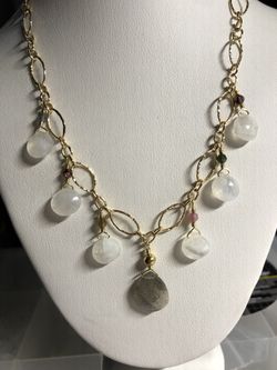 Moonstone n Labradorite Gemstone Necklace