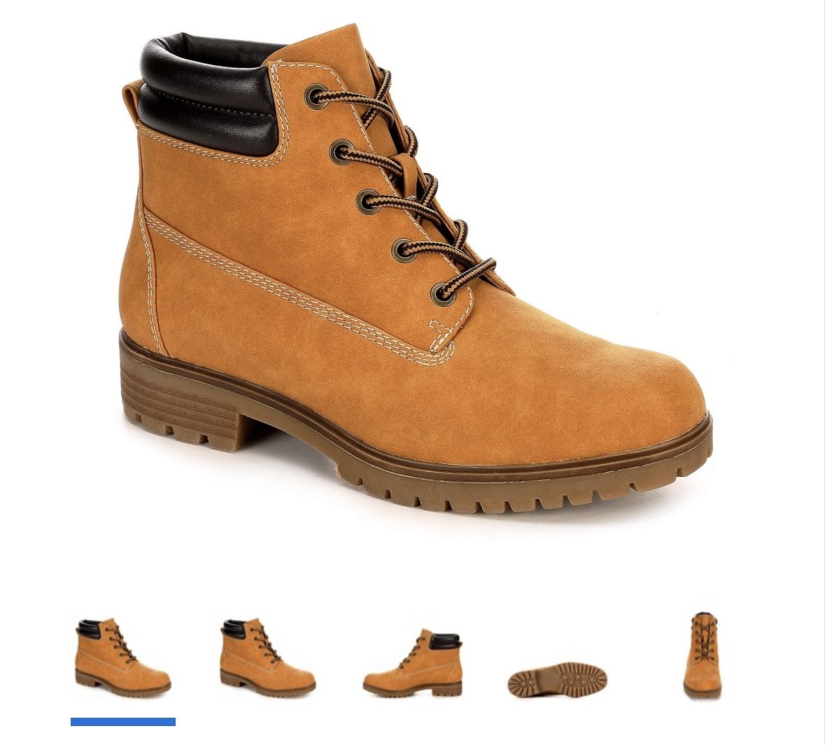 Womens Lace-Up Boots, (Timberland Style) Tan Color