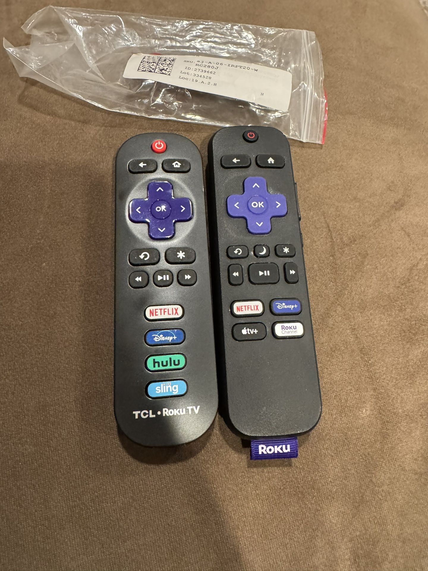 2 Roku TV Remote