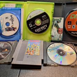  Lot Of Ps2, Ps4, Xbox 360, REG. NINTENDO, & Pc Games