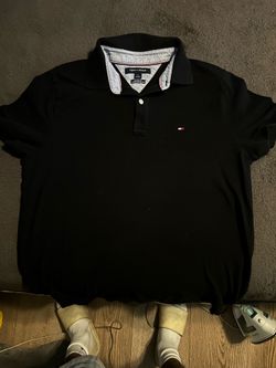Black Tommy Hilfiger Polo Medium